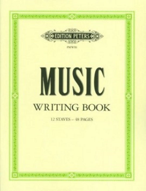 Edition Peters Cahier de Musique 12 Portées
