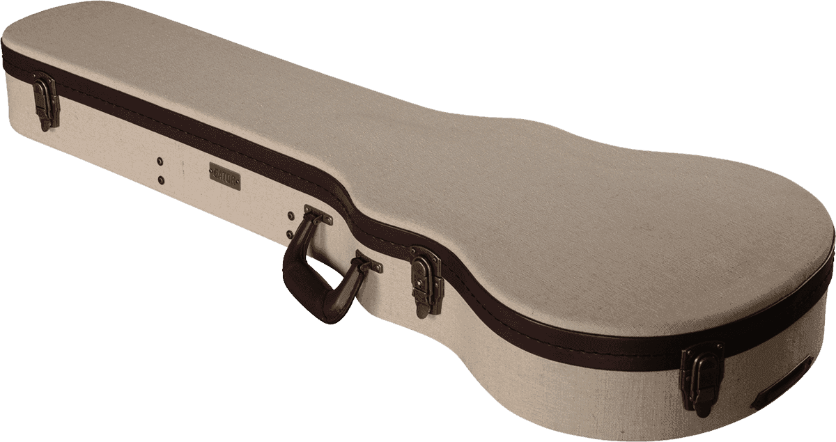 Étui Les Paul Beige en Bois Deluxe - GW