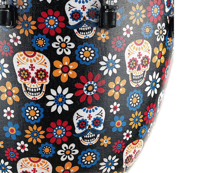 12" Alpine Series Djembe Head Day Of The Dead