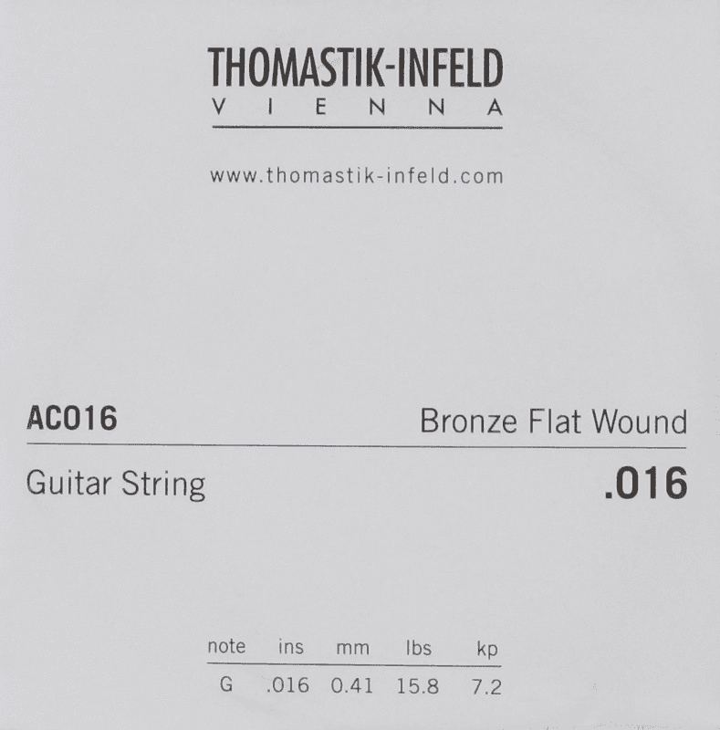 Corde Plectrum Acoustic Series Sans Nickel 16