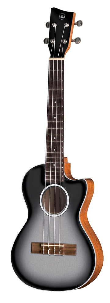 Ukulele Ténor Électro-Acoustique Manoa Roadie E-A Tenor Silver Shadow
