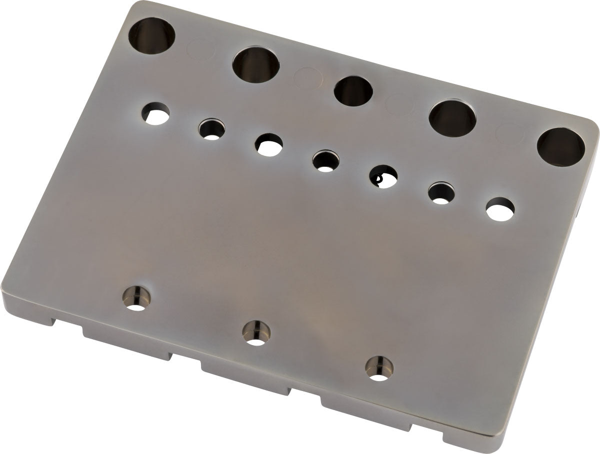 Fender HiMass String-Through 4-String Bass Bridge Assembly With Brass Saddles Black Chrome