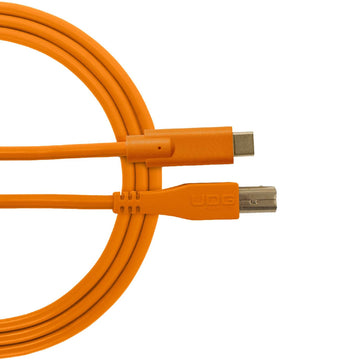 U 96001 Or - Câble USB 2.0 C-B Orange Droit 1.5m