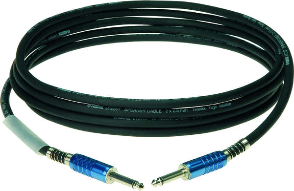 Klotz HAUT-parleur Superior 2 X 2,5 Mm Noir 1 M Jack Jack