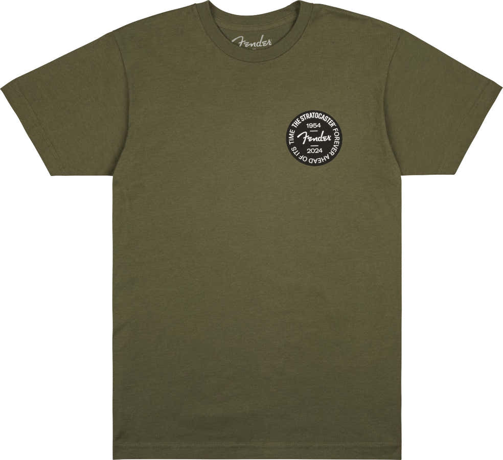 "L" Stratocaster 70Th Anni Badge Tee Olive