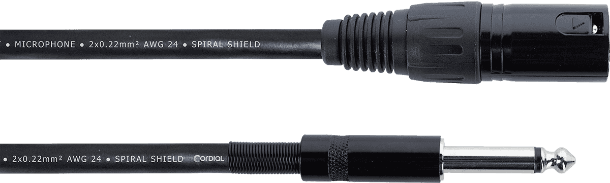 Câble Audio XLR Mâle / Jack Mono 5 M