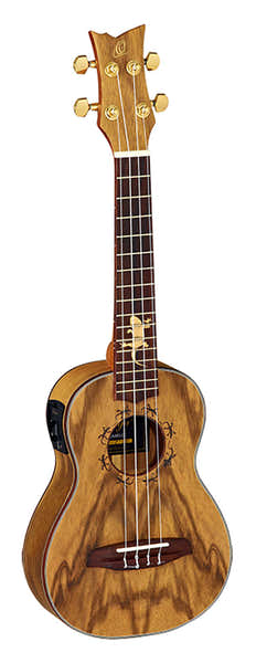 Ortega Ukulele Concert Lizard EQ
