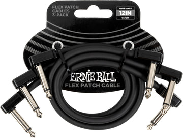 Cable Patch Flex 30CM - Pack 3 Noir