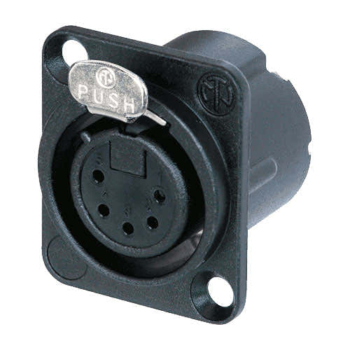 XLR 5 Points Femelle Noire