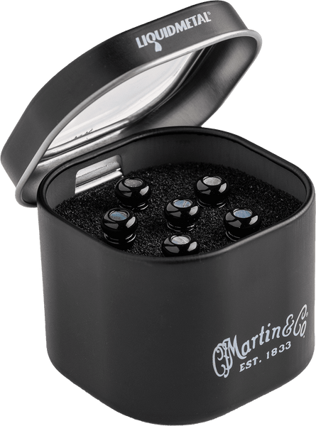 Set Chevilles Liquid Metal Black Paua