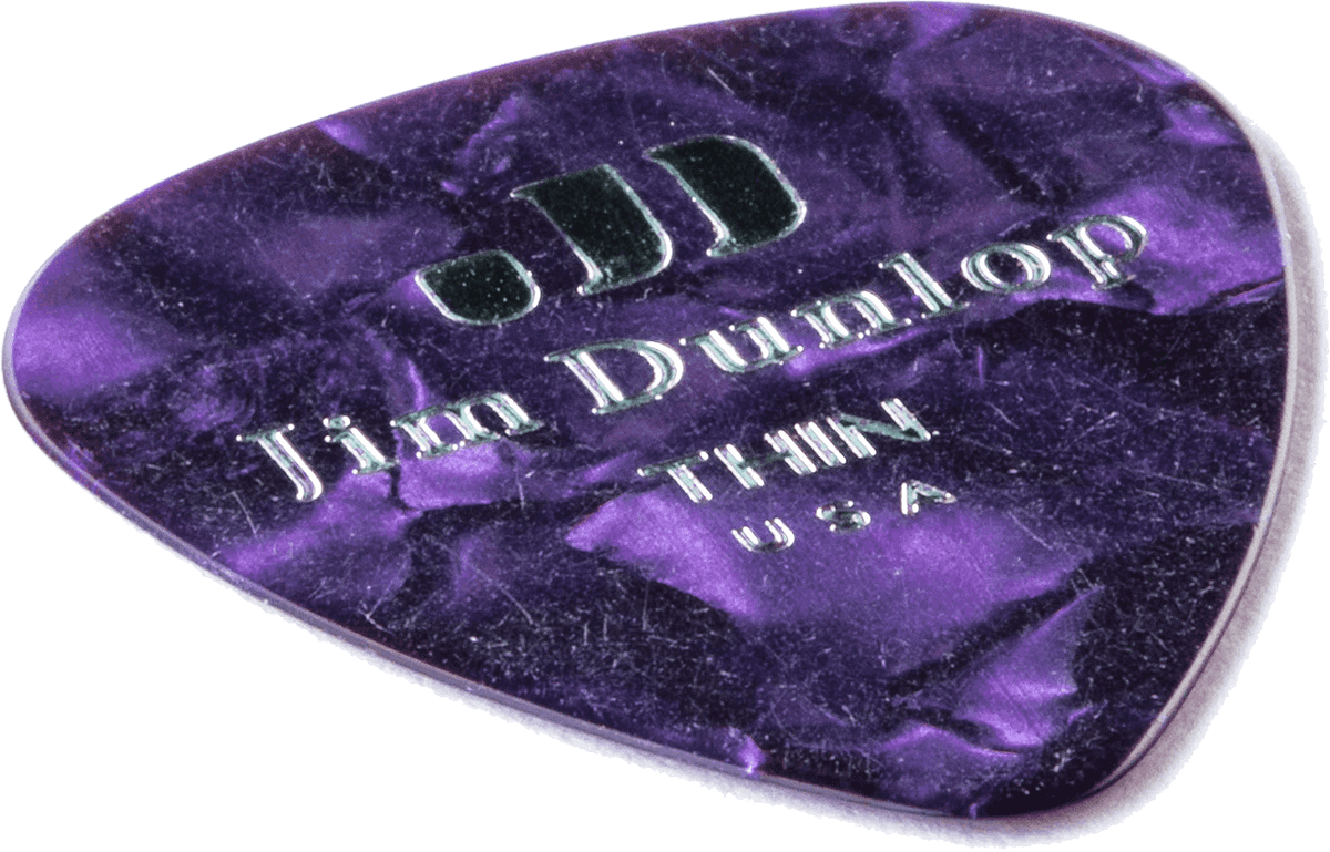12 x Thin Genuine Celluloid Purple