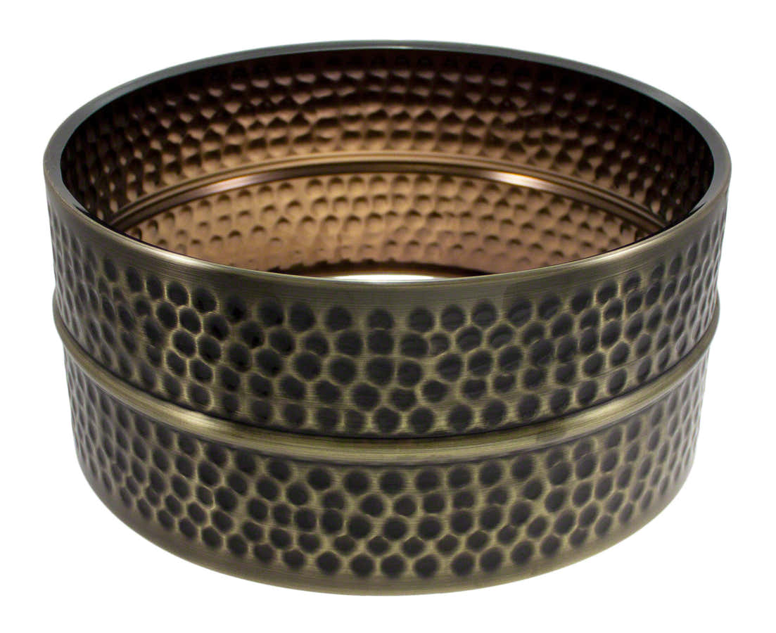 14X6.5 Fût Laiton Martelé Nickel Noir (brass)