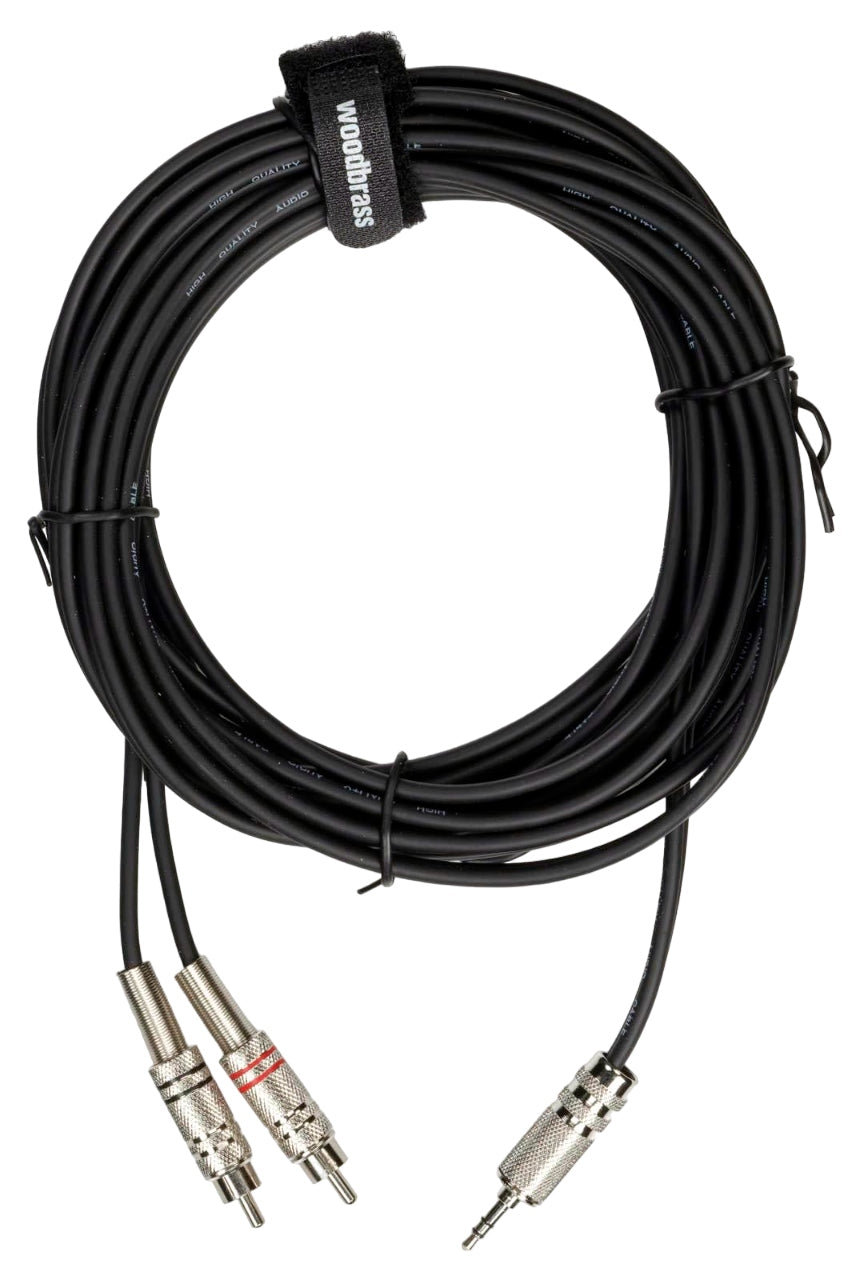 Câble Mini Jack Stéréo / 2 RCA Mâle - 6 m - AC22