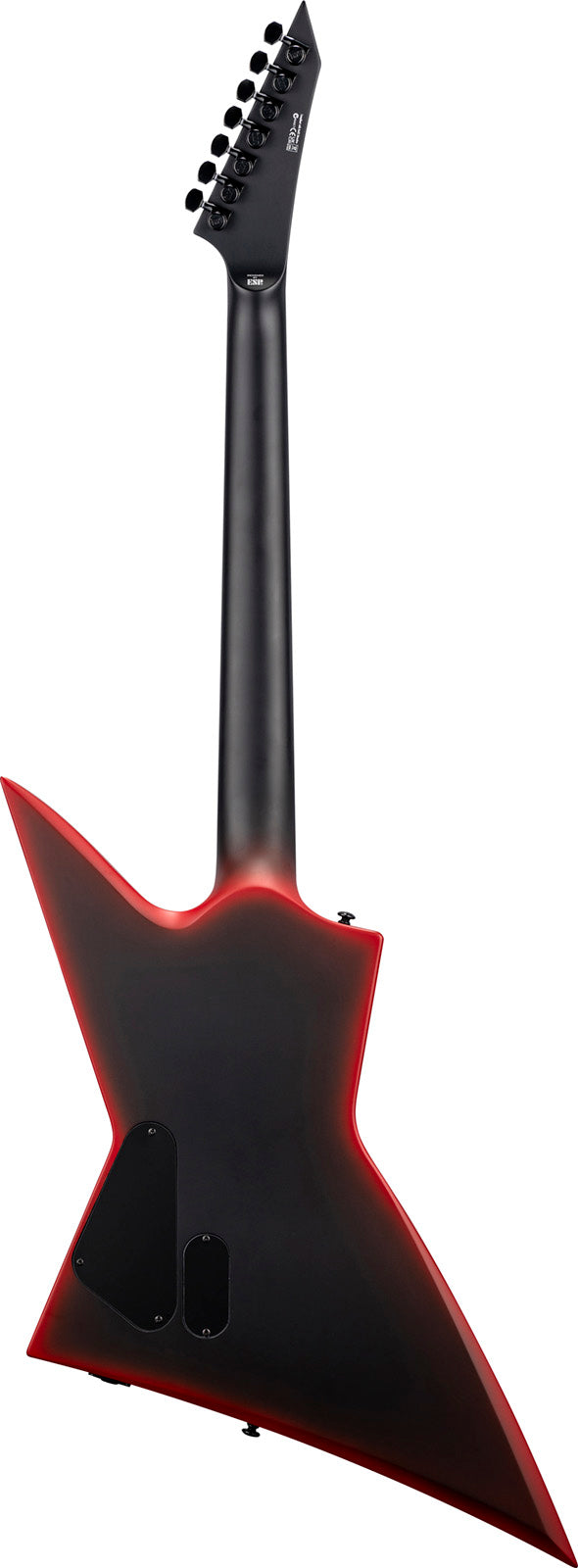 EXL-7 Baritone Black Metal Red Burst Satin