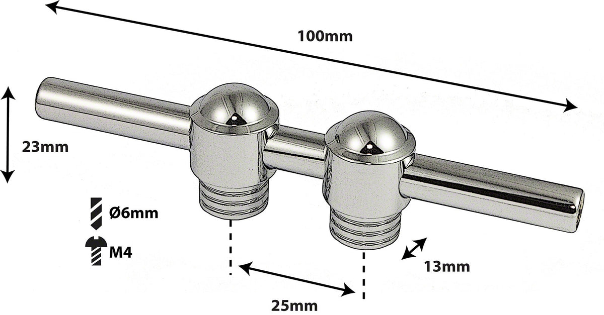 TL6D100 Coquille Tube 25mm Double Tirant (X1)