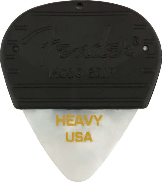 Fender Mojo Grip Picks Celluloid Heavy 3-pack White Moto
