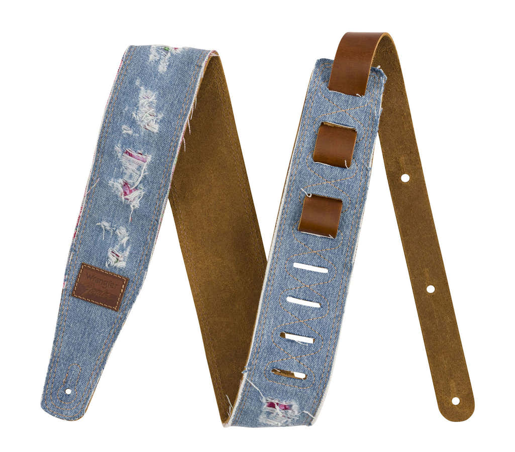 x Wrangler Ripped Denim Strap Indigo