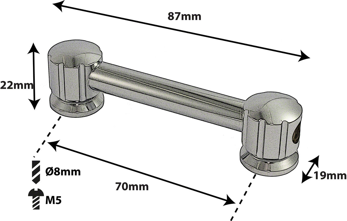 TL8D70 - Coquille Tube - 70mm - Double Tirant (X1)