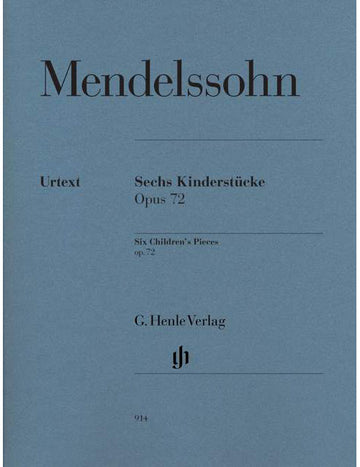 Mendelssohn Bartholdy - Six Children's Pieces Op. 72 - Piano