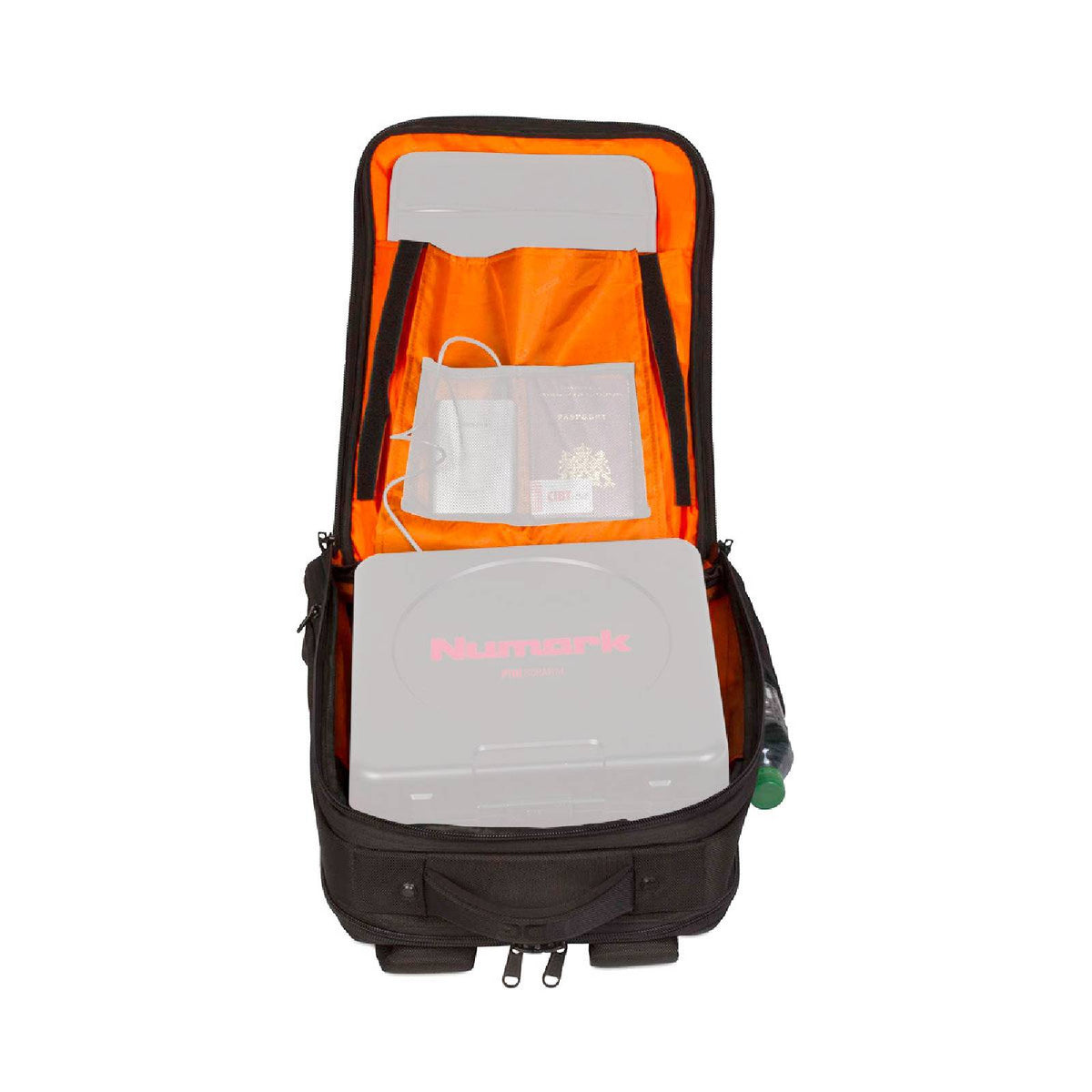 U 9108 BL-or - Ultimate Backpack Slim Black/Orange Inside