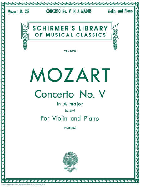 Violin Concerto No.5 In A Major K.219