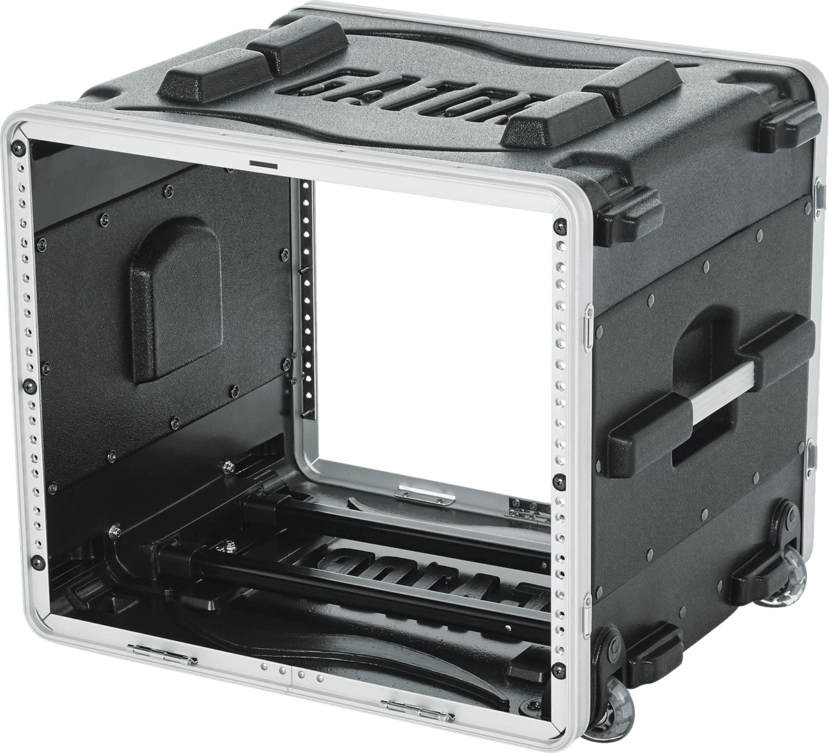 Rack 19" 8u A Roulettes