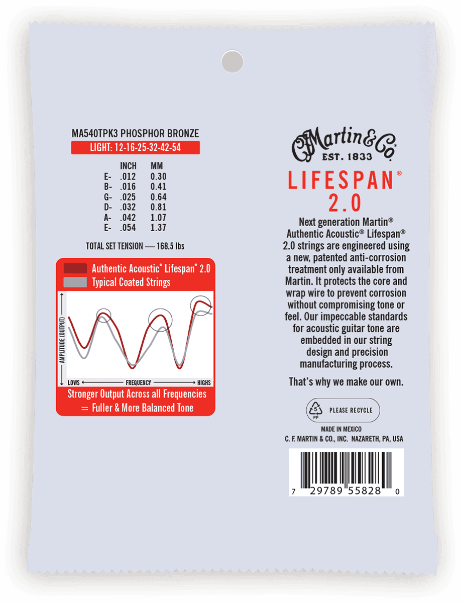 MA540TPK3 Authentic PB Treated Light 12-54 Pack de 3