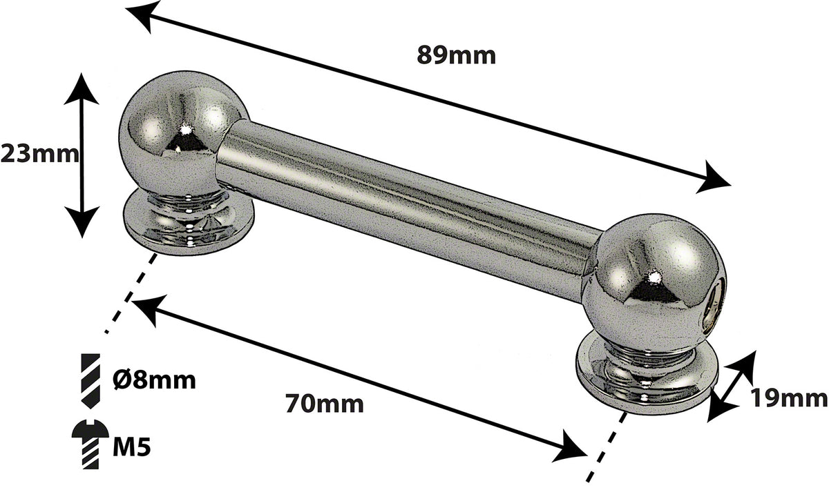 TL10D70 Coquille Tube 70mm Double Tirant (X1)
