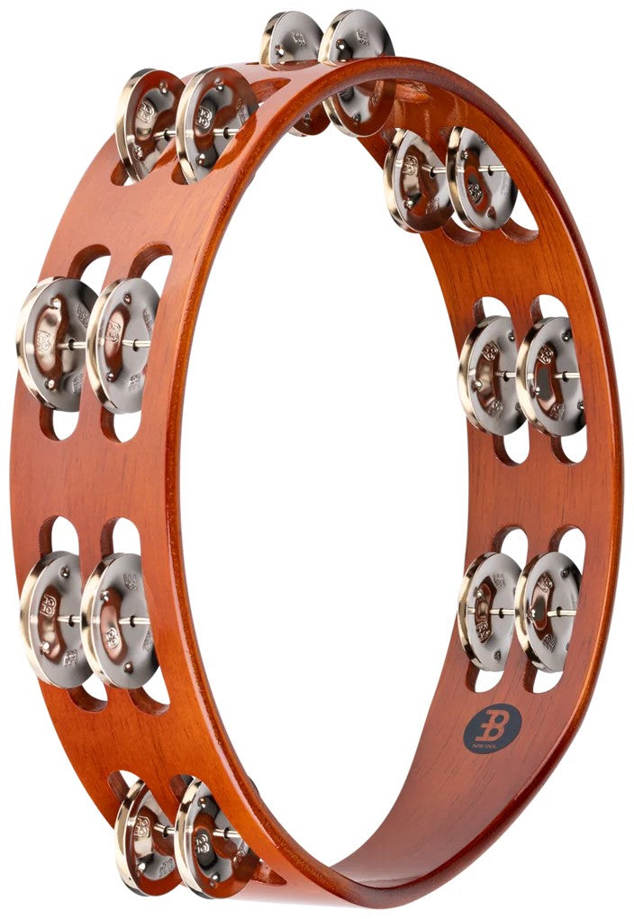 TA2AB - Tambourin 2 rangées de cymbalettes nickelées