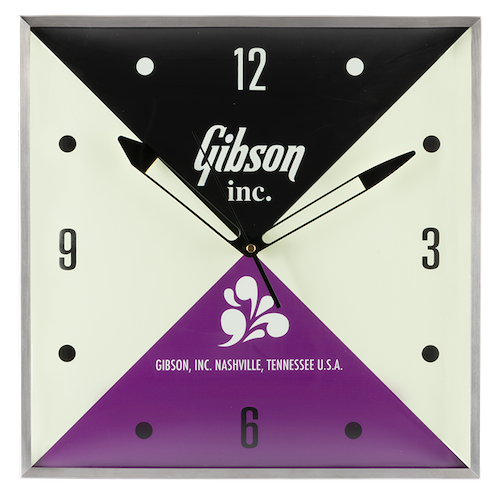 Horloge Gibson Vintage Lighted Wall Clock - Gibson Inc. Sign