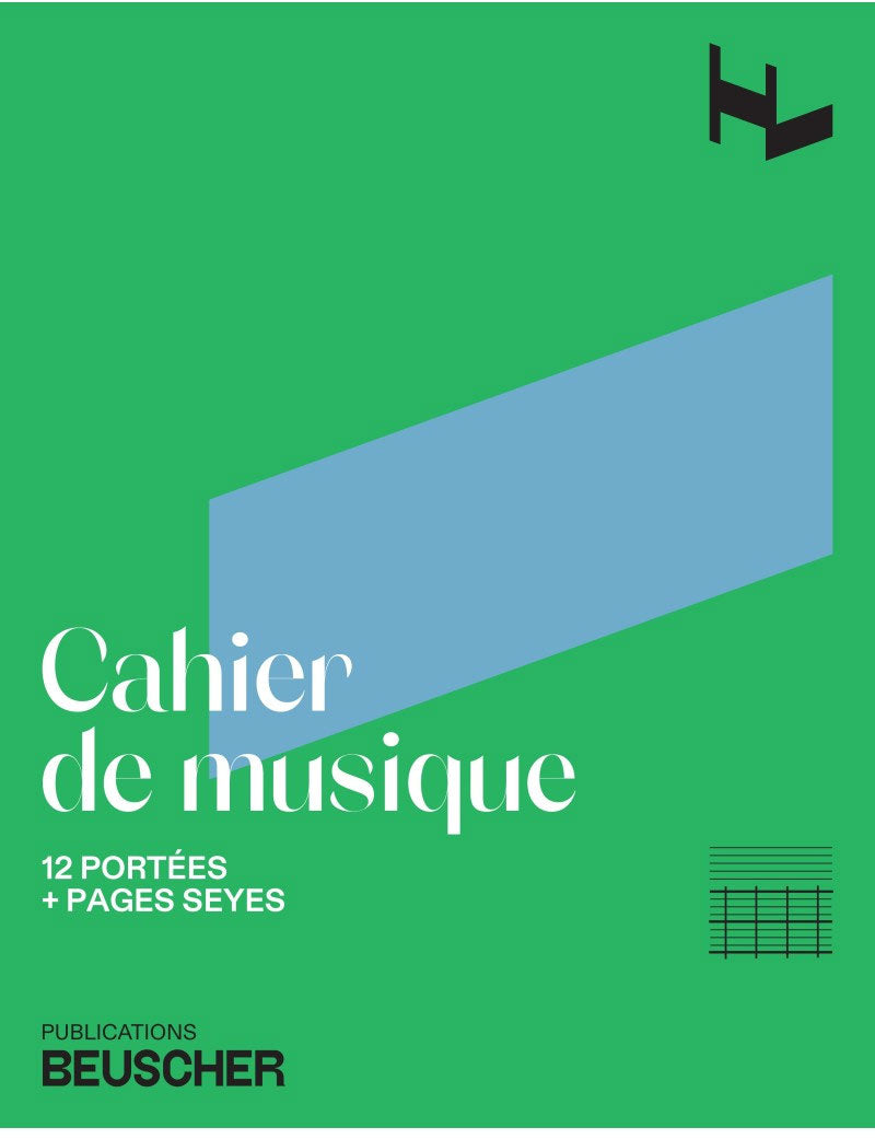 Cahier De Musique 12 Portées + Pages Seyes