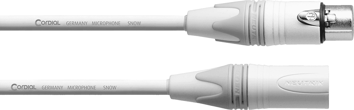 Câble Micro XLR 5 M Blanc