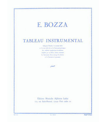 Bozza E. - Tableau Instrumental
