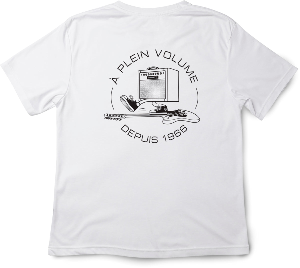 T-shirt Blanc Logo Ride Noir L