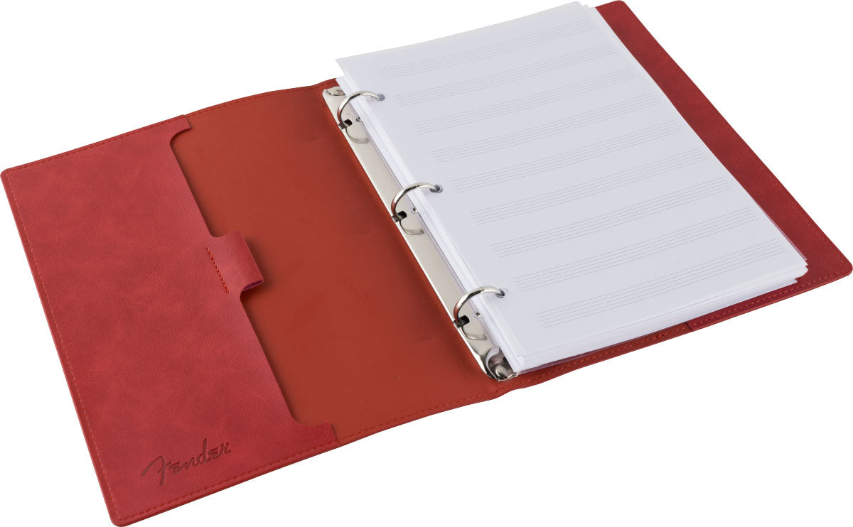 Carnet de Musique Fender en Cuir Vegan