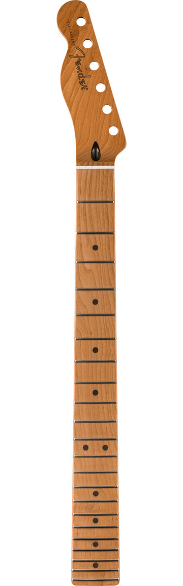 Satin Roasted Maple Tele LH Neck 22 Jumbo Frets 12 Maple Flat Oval Shape