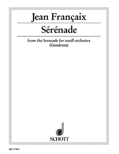 Françaix - Sérénade - Violoncelle et Piano
