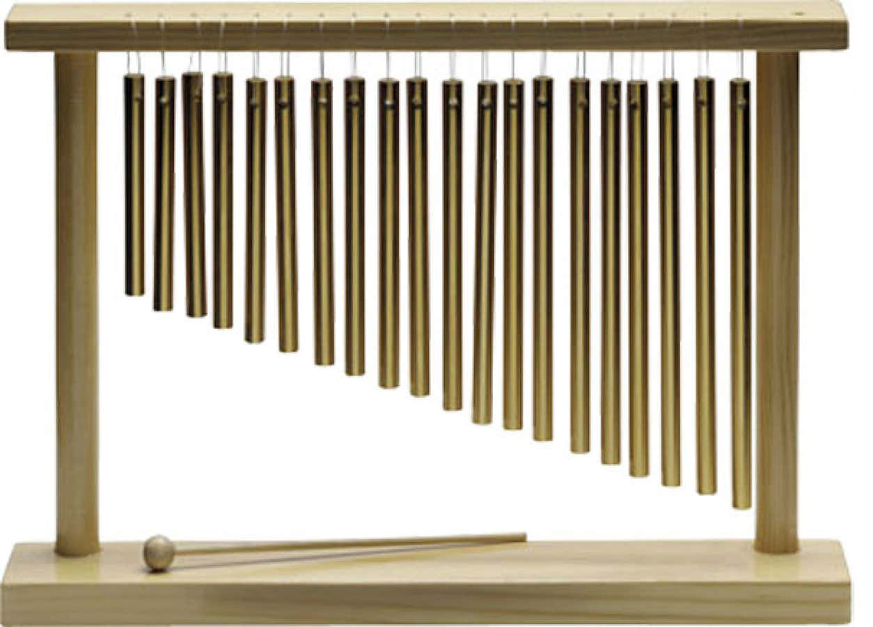 Bar Chimes 2 barres sur support en bois
