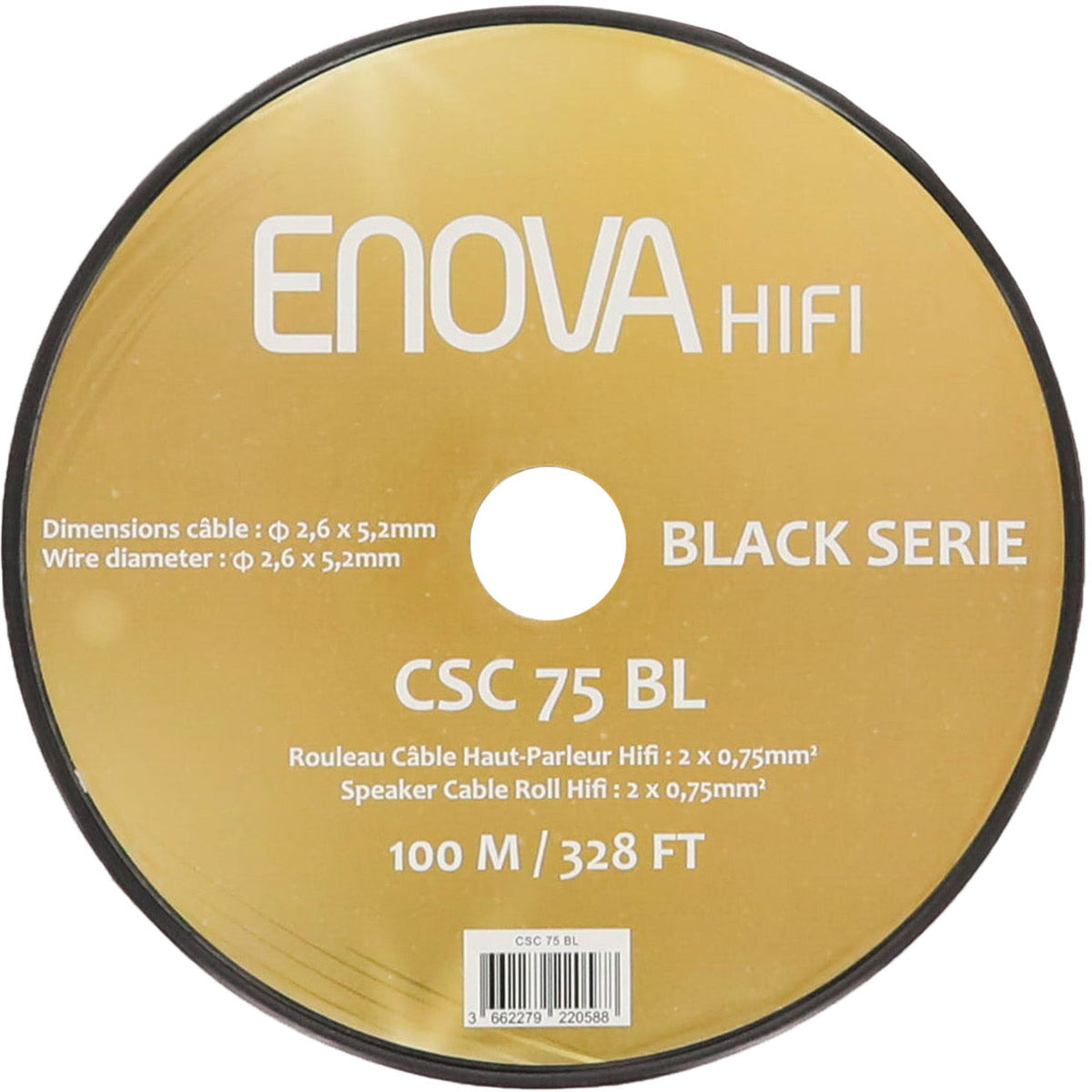 Câble HIFI pour haut parleur CSC 75 BL