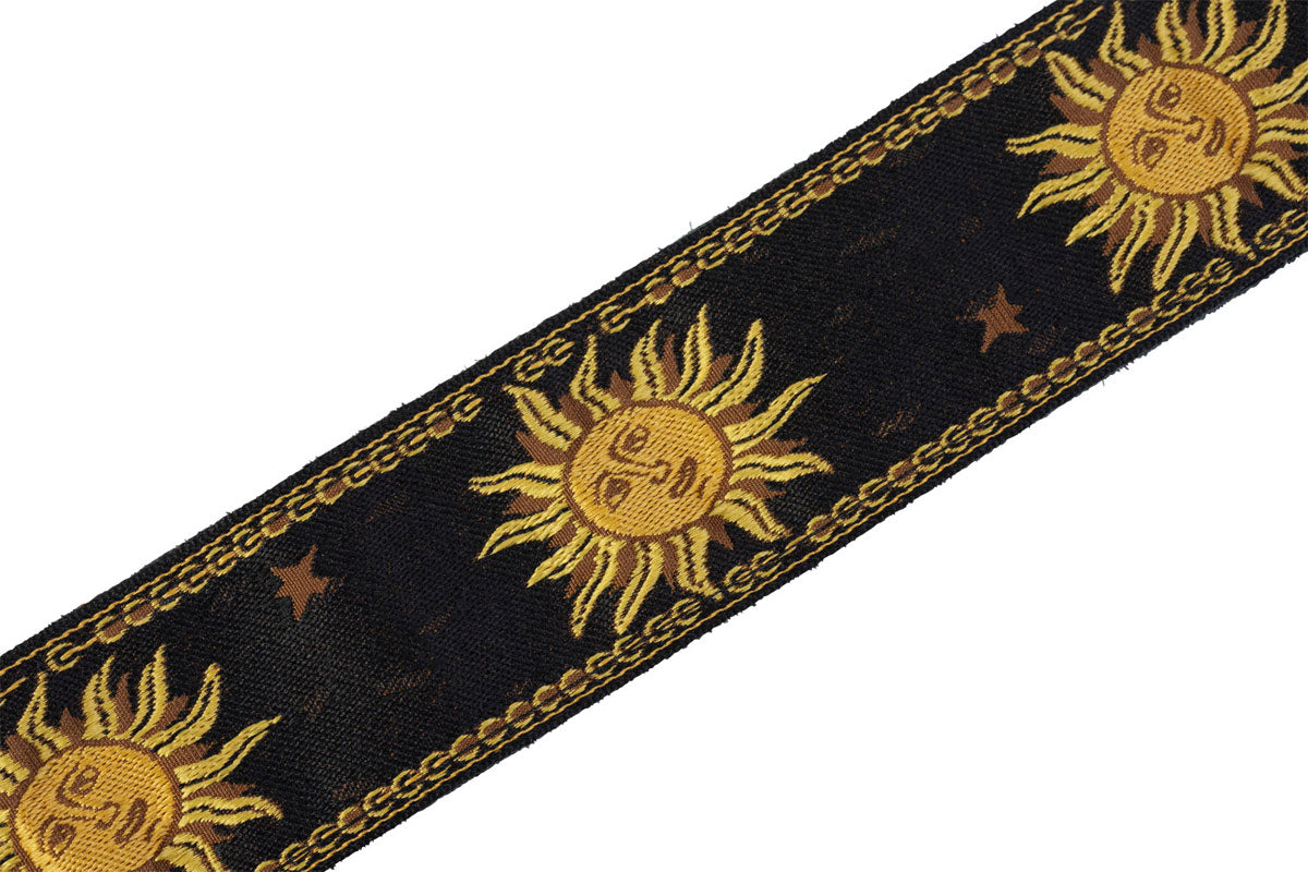 5 CM Polypropylene & Cuir Motifs Soleil Black