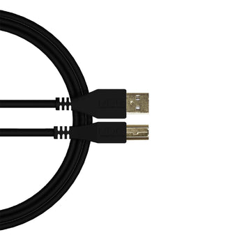 U 95002 BL - Câble USB 2.0 A-B Noir Droit 2m