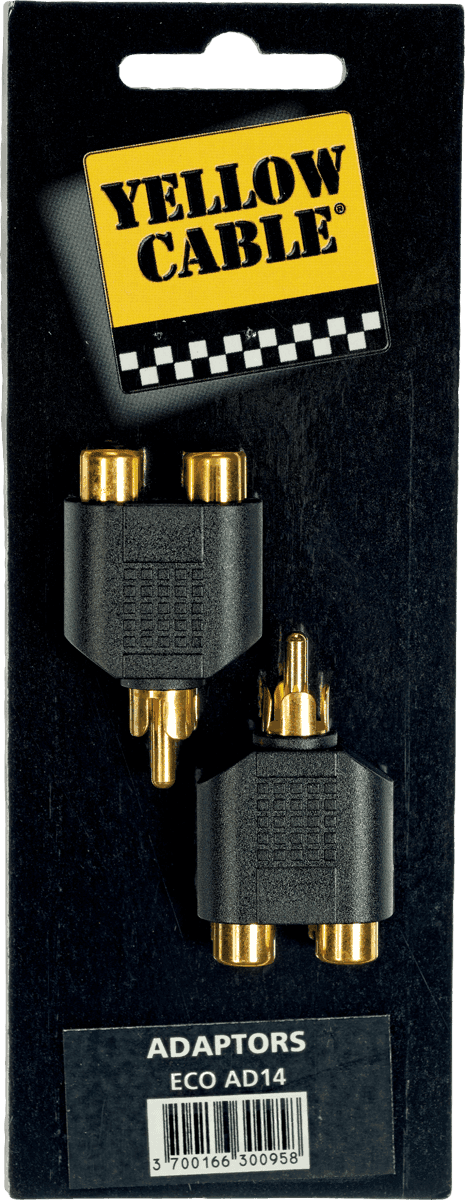 Adaptateur RCA Male 2 RCA Fem. - Lot de 2