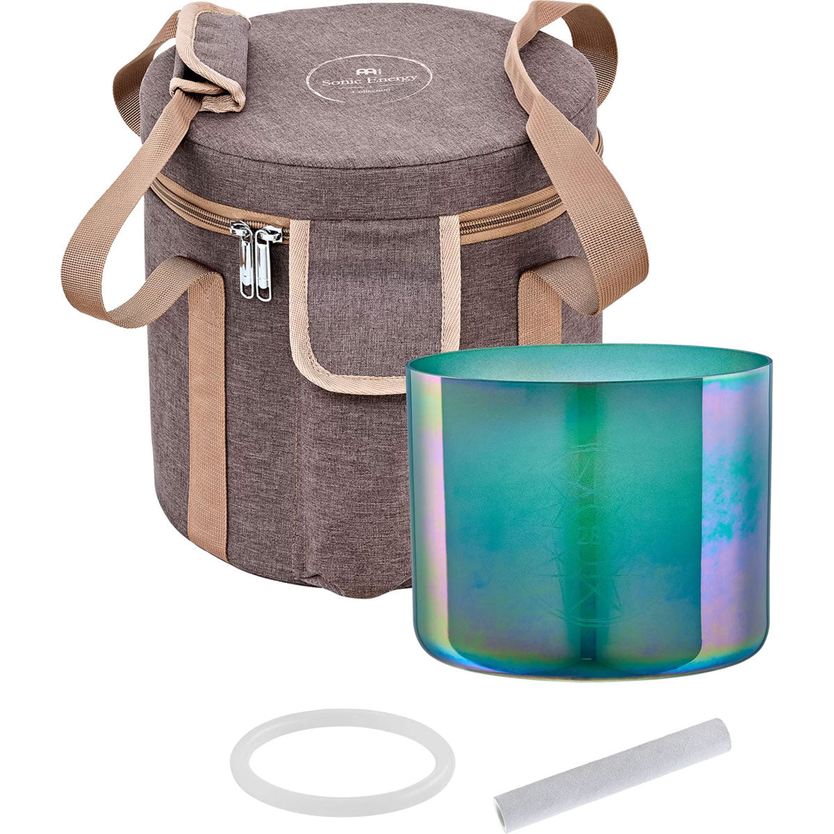 ESOLCSB285 - Bol chantant en cristal Essence Solfeggio de 6,75" 285 Hz vert turquoise