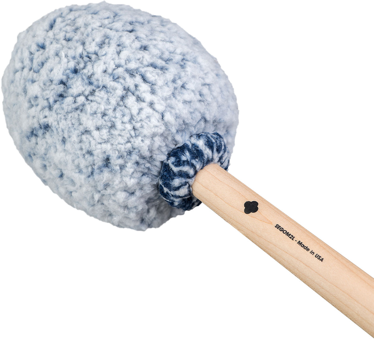 Baguette de gong Vikrampal Deep Earth - Grand, bleu givré