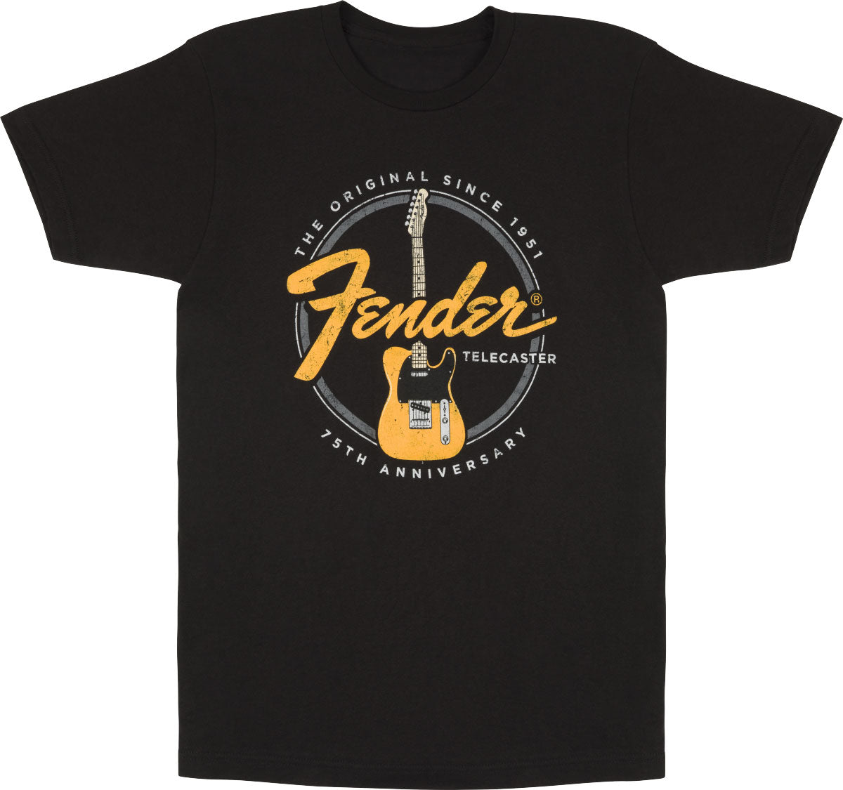 "L" T-Shirt 75th Telecaster Vintage Noir