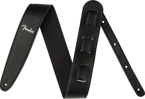 Vegan Leather Strap Black 2.5