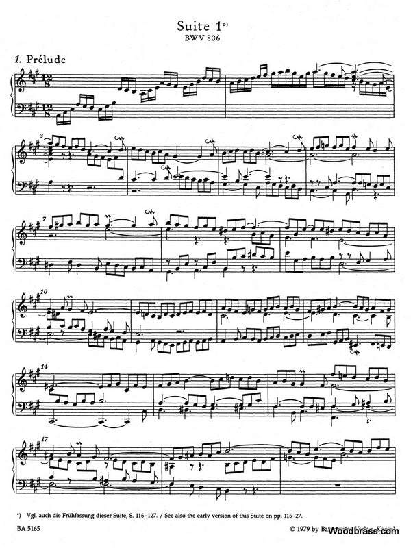 Bach J.S. - The Six English Suites BWV 806-811 - Clavecin