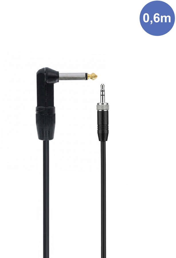 AUDIOCAB 456 Jack coudé vers Mini Jack stéréo (Sennheiser) 6cm