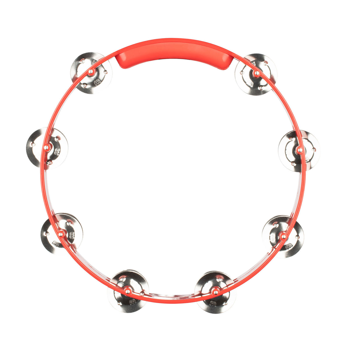 HTT10R - Tambourin Abs Rouge 25CM 1 Rangée de Cymbalette