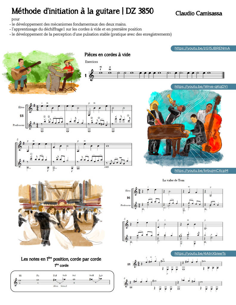 Camisassa Claudio - Methode D'initiation A La Guitare